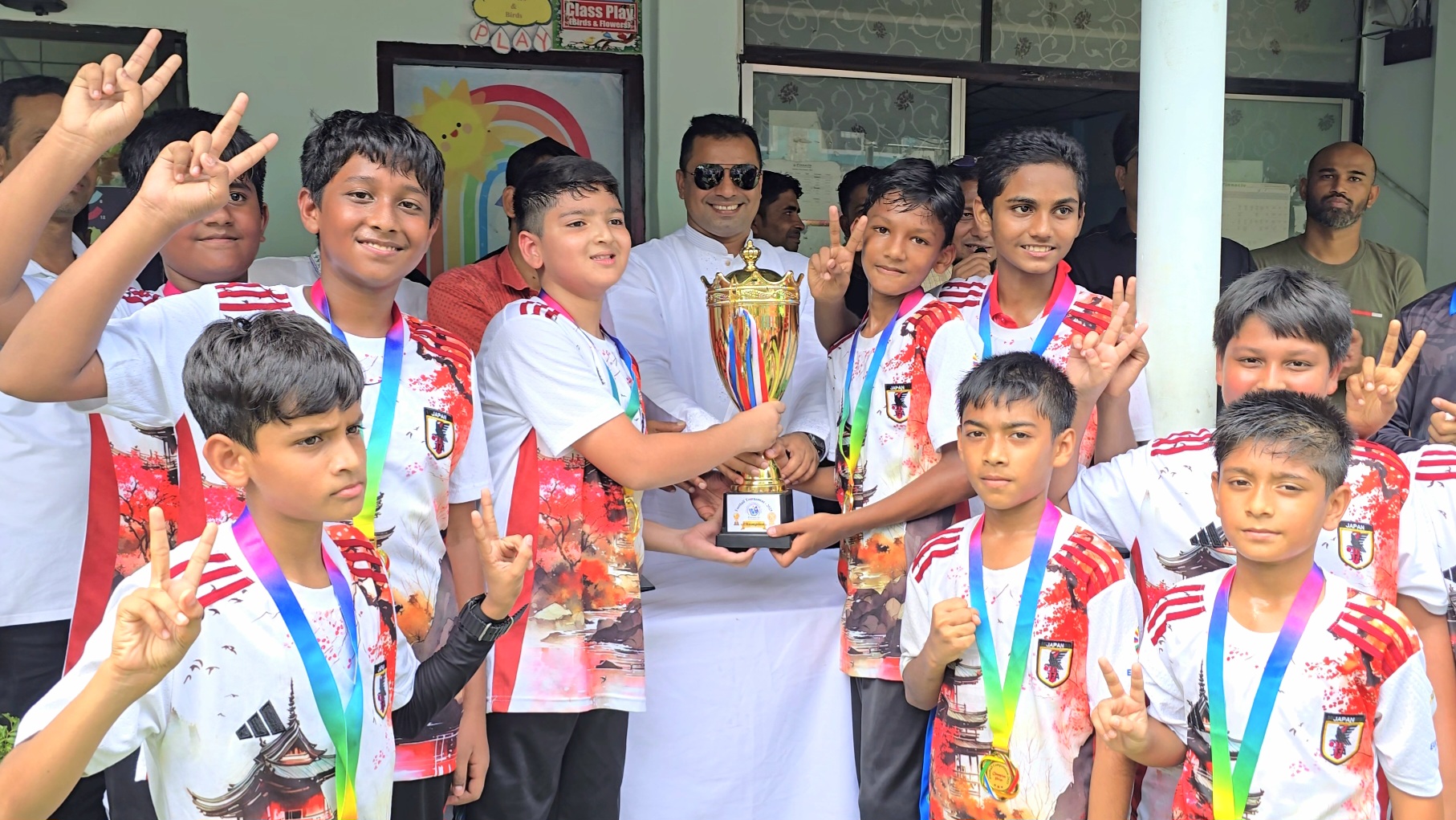 নরসিংদীতে ফুটবল টুর্নামেন্টের ফাইনাল খেলা অনুষ্ঠিত